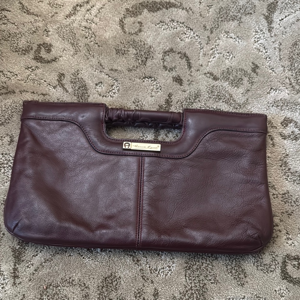 Etienne Aigner Leather Clutch